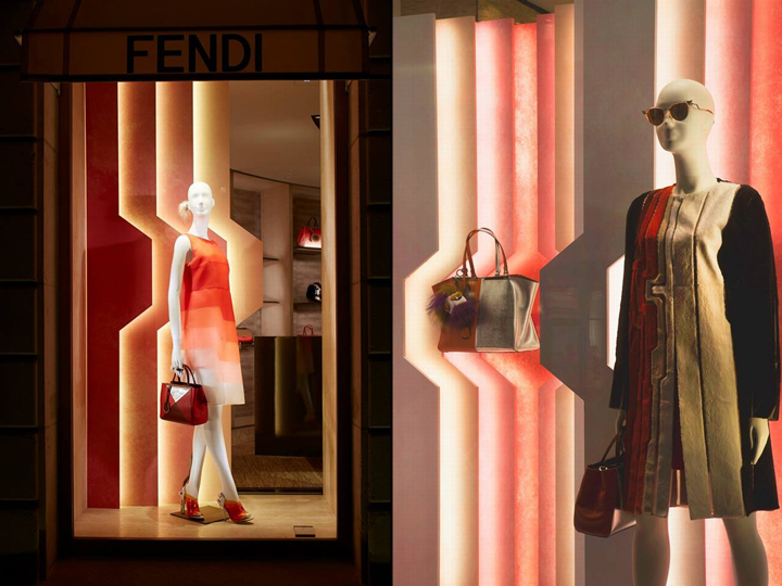 Fendi专卖店的橱窗设计